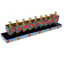 Emanuel Dreidel Menorah Pomegranates