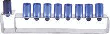 Anodize Aluminum Hanukkah Menorah - Frame Blues