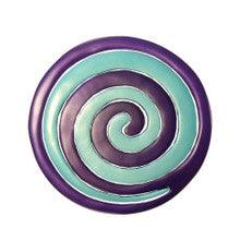 Aluminum Trivet Two Piece Swirl - Purple and Turquoise