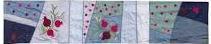 Emanuel Table Runner Pomegranates Blue 60'