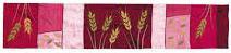 Emanuel Table Runner Wheat/Maroon 80'