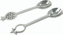 Emanuel Spoon Set -Pomegranate-Nickel Hammered
