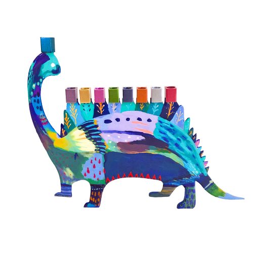 Hanukkah Menorah - Dinosaur