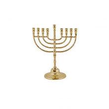 Emanuel Brass Menorah--Circles 8"