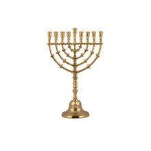 Emanuel Classic Chanukah Menorah with Leaves- Bronze