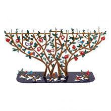 Emanuel Hanukkah Menorah T-lights - Laser Cut - Pomegranate Tree