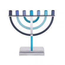 Emanuel Large Classic 7 Branch Menorah - Blue