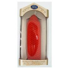 Havdallah Candle 6" Tall 2" Diameter BEESWAX RED
