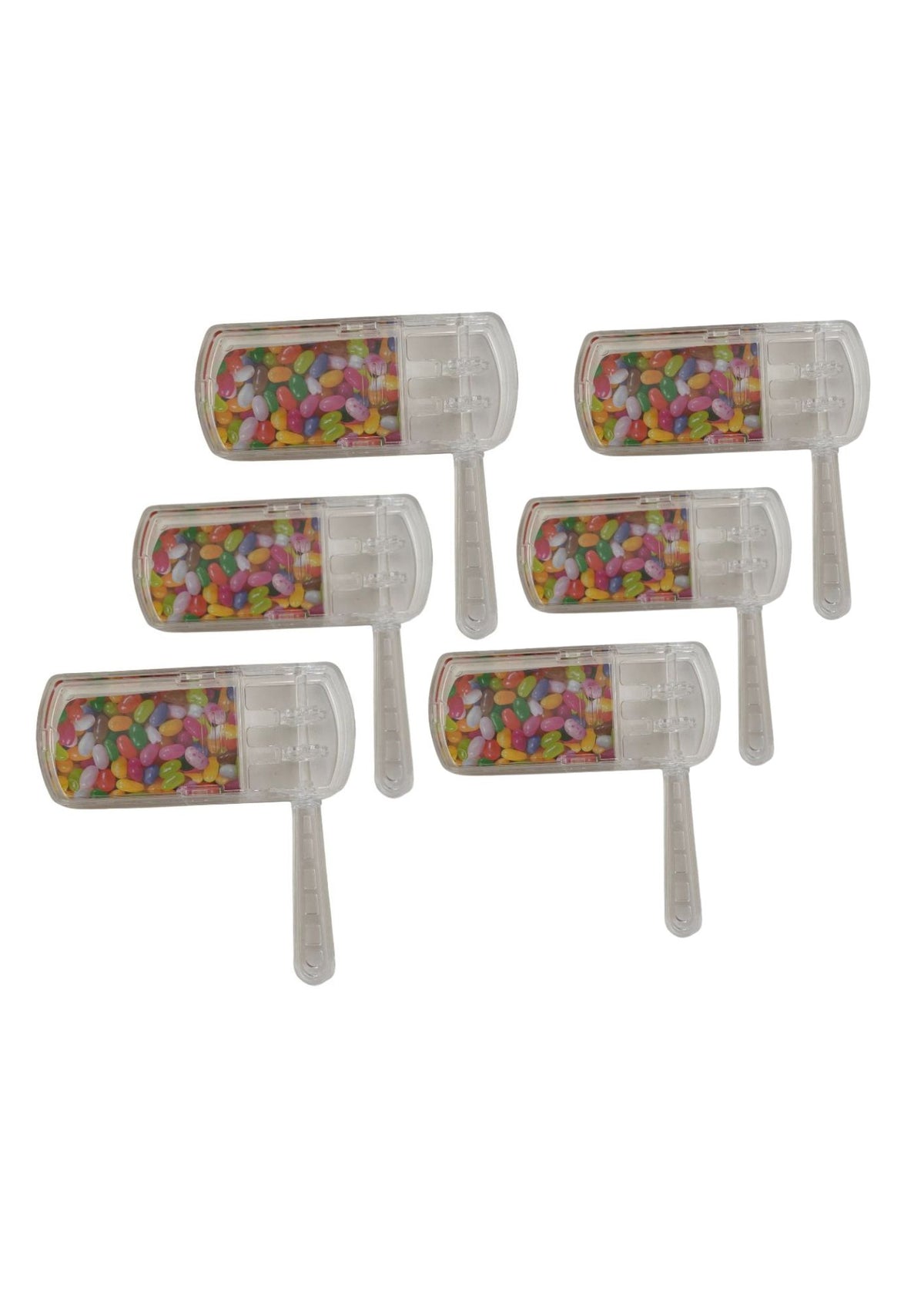 Plastic Fillable Clear Gragger Small 6PK