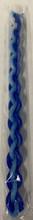 Blue and White Round Havdalah Candle
