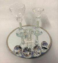 Crystal Havdalla Set with Tray