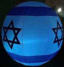 Inflatable Star of David Ball Decoration with LED Lights-- 6ft