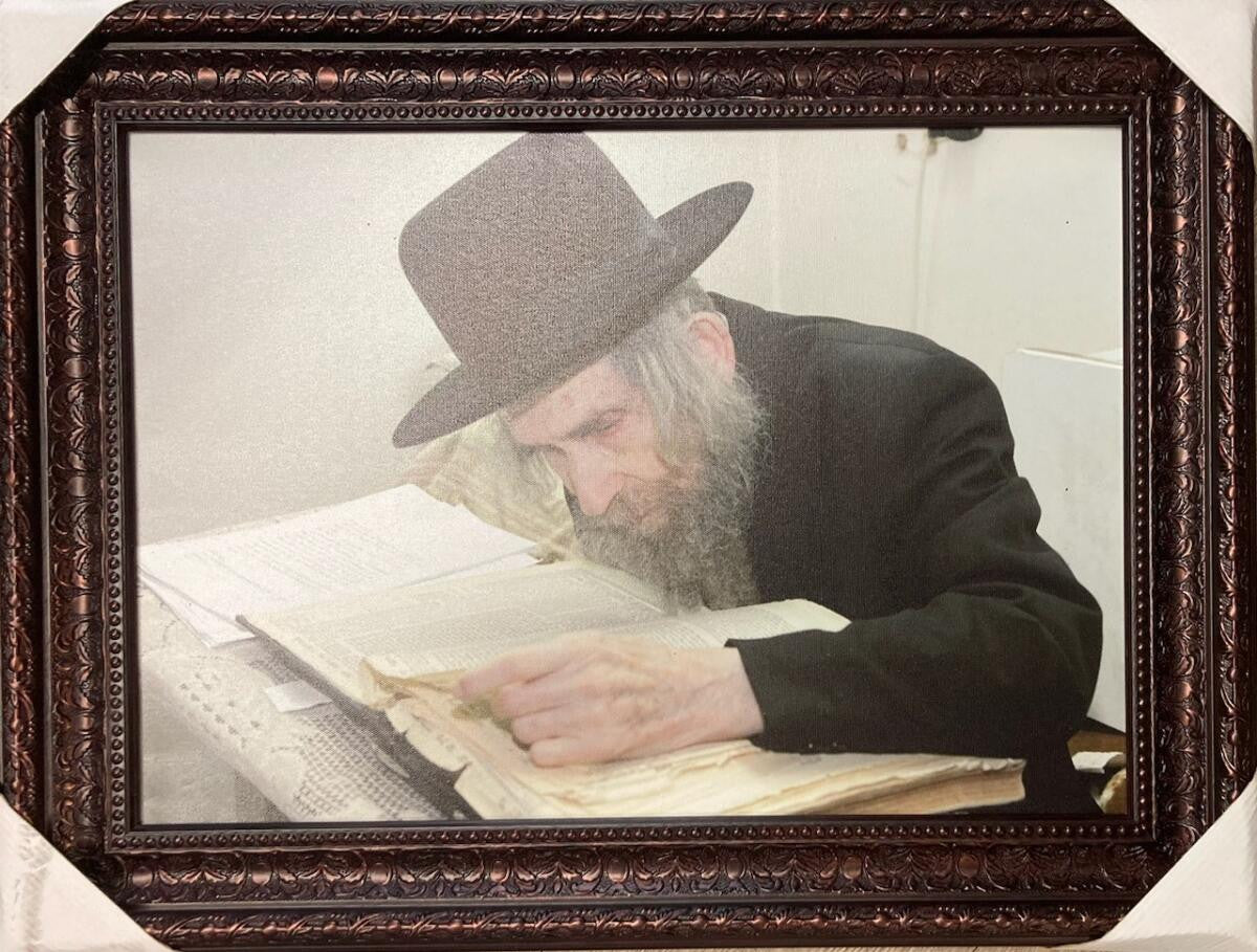 R' Shteinman Learning 12" x 16" Framed Canvas