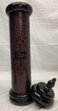 Leather & Wood Megillah Holder 8" -Point Cover