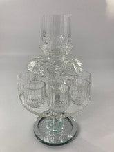 8 Cup Crystal Kiddush Fountain On Foot