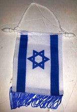 3"x5" Israeli flag Wall Hanging with blue fringes