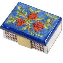 Three Pomegranates Match Box Holder with Matchbox