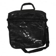 Large Travel Tallis Bag Holder with Strap - Black/Clear 17"x15"