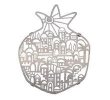 Emanuel Stainless Steel Laser Cut Trivet-- Jerusalem
