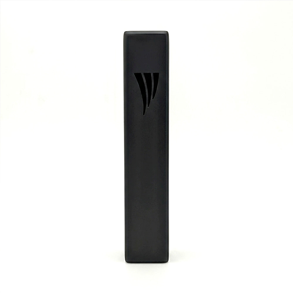 Emanuel Metal Mezuzah Case-12cm (Black)