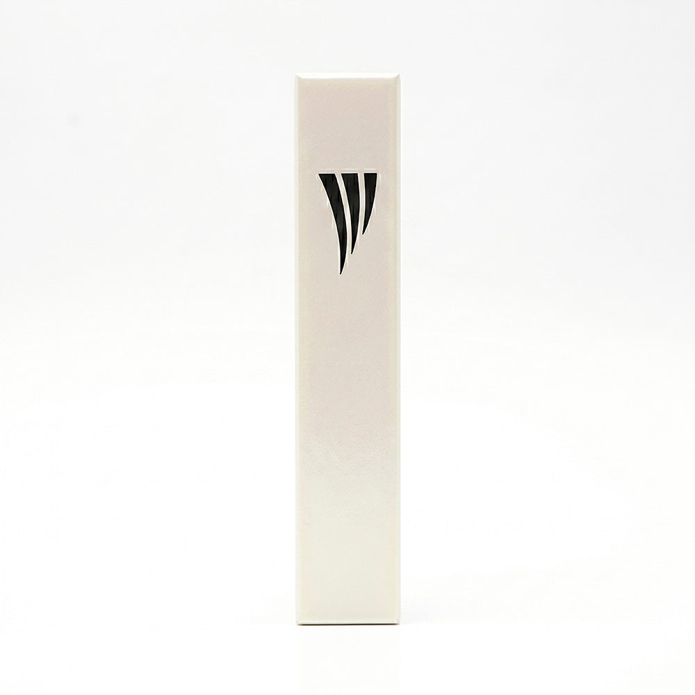 Emanuel Metal Mezuzah Case-12cm (Off White)