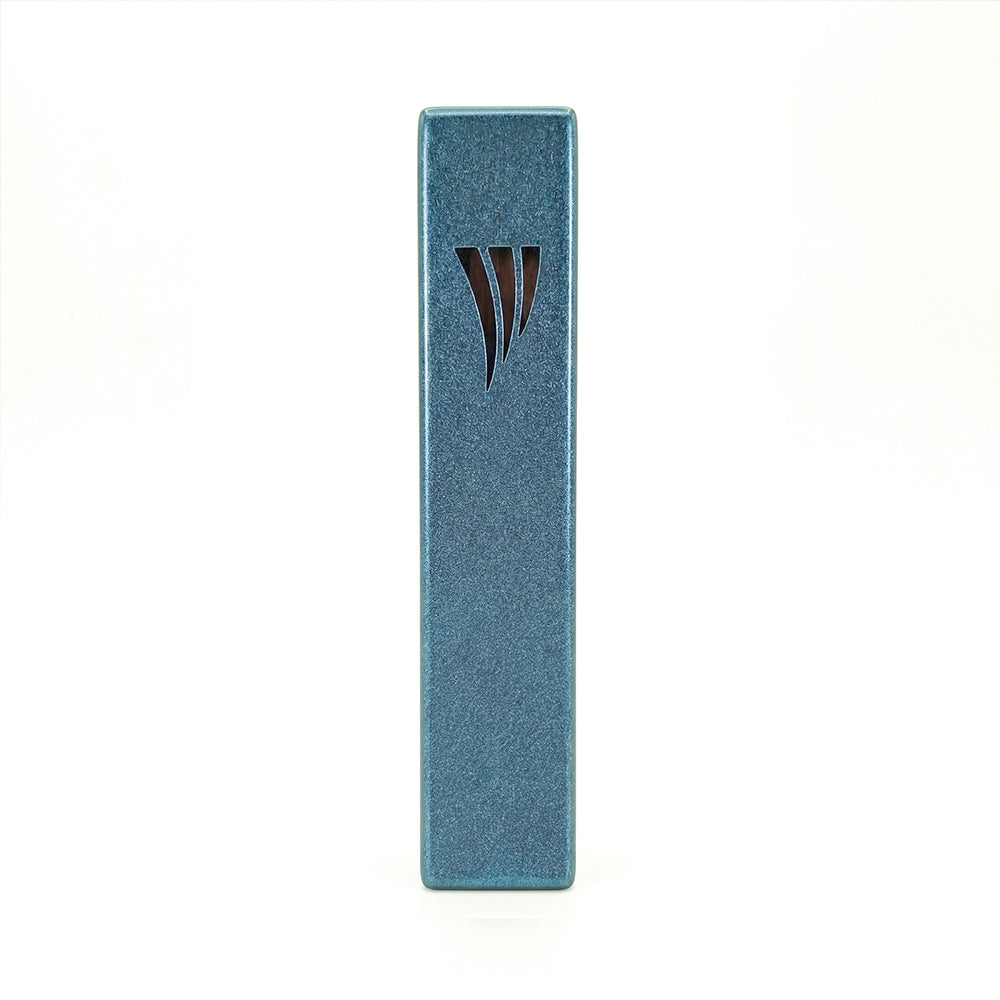 Emanuel Metal Mezuzah Case-12cm (Gray)