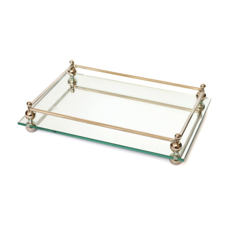 Mirror Candlestick Tray 11"x7.5"