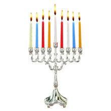 Silverplate Candle Menorah-8"