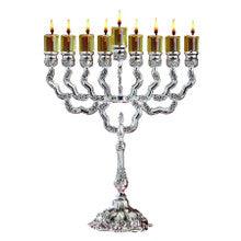 Silverplate Oil Menorah-12"