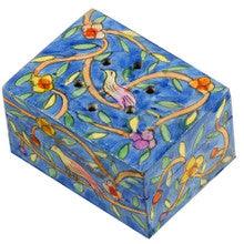 Birds and Swirls Spice Box with Cloves