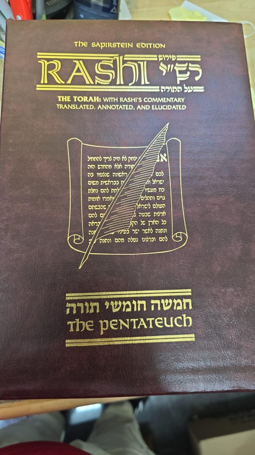 Sapirstein Edition Rashi: The Torah With Rashi's Commentary Translated, Annotated, and Elucidated