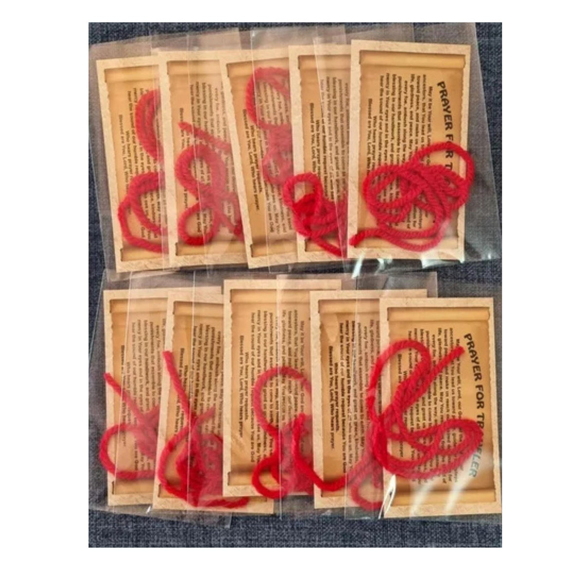 Red String with The Ben Porat Prayer/Prayer for Travellers