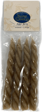 Havdalah Candle Round 4pk Natural Color 6"