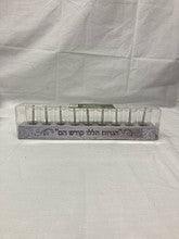 Strip Menorah- W/ Oil Cups and Wicks 8380