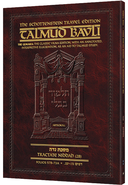 Schottenstein Travel Ed Talmud - English [72B] - Niddah 2B (57b - 73a)