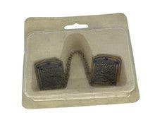 Tallit Clip-Jerusalem Design w/ Blue Gems