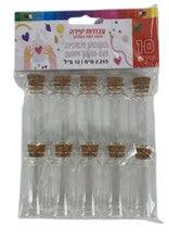 10 Mini Empty Glass Jars w/ Cork 2"