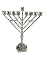 Silverplated Chabad Menorah-- 19"