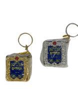 Tehillim Small-Soft Cover-On Keychain-Gold/Silver