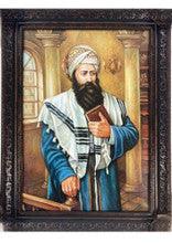 Ben Ish Chai 17" x 23" Framed Canvas-Tallis-Blue Coat