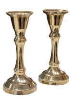 Gold/Metal Candlestick Pair 5"