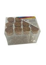 12 Mini Empty Glass Jars w/ Cork 1.5"- Skinny