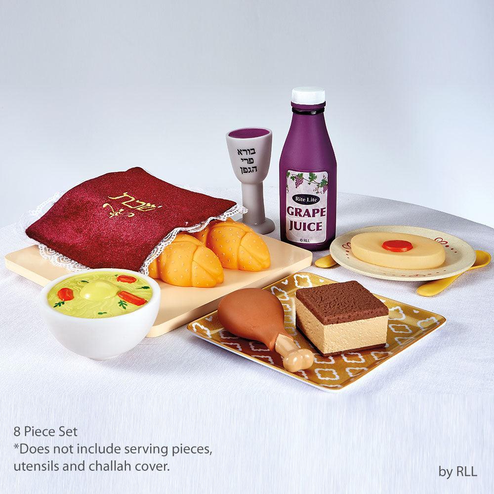 MY FIRST SHABBAT FOOD SET, VINYL, 11.5", 8 PCS/COLOR BOX