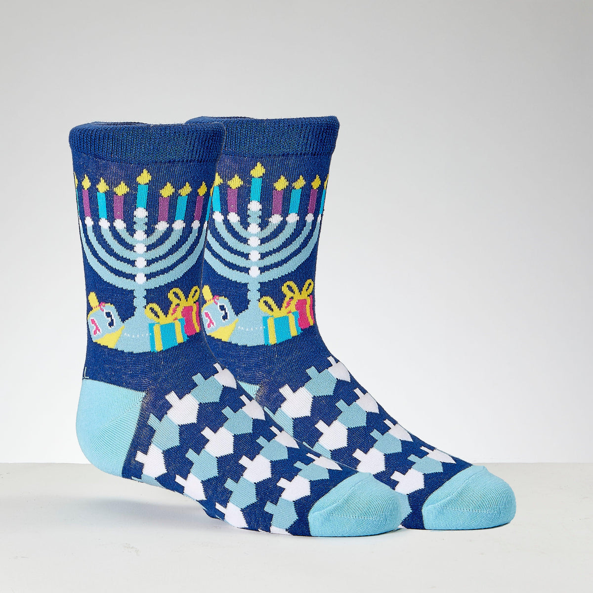 CHANUKAH SOCKS,"UGLY SWEATER",COTTON BLEND,YOUTH CREW,
