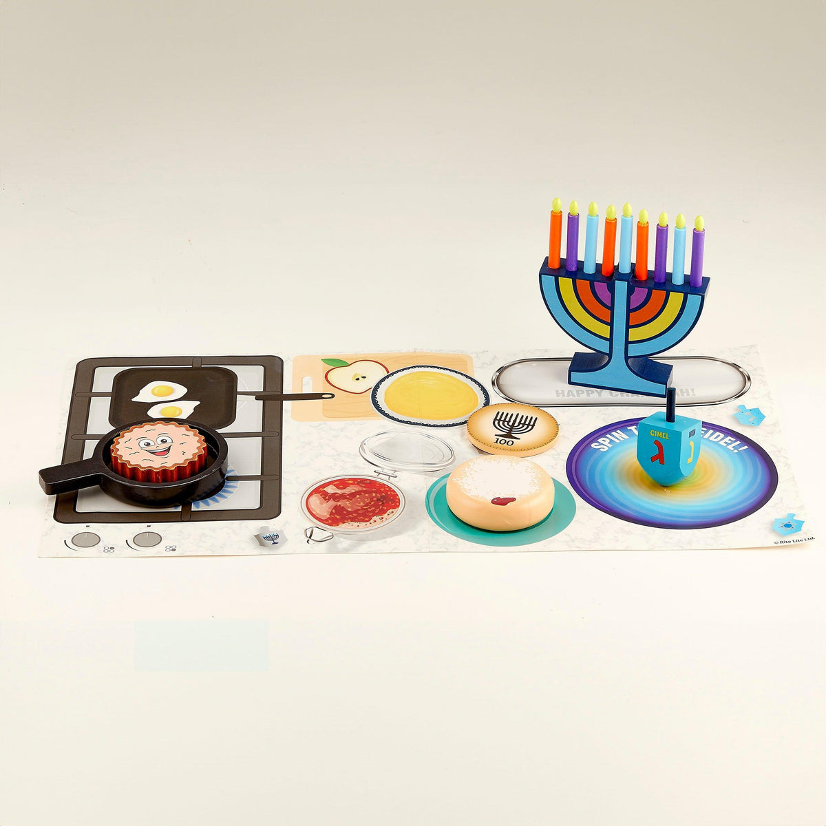 CHANUKAH DELUXE CHILDRENS PLAY SET,WOOD,16PCS,9 x 10,COLOR BOX