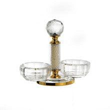 Crystal Salt Dish-Gold
