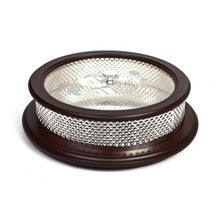 SilverPlate/Wood Matzah Box-14"