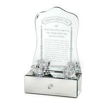 Crystal Candle Holder With Mirror Drawer
