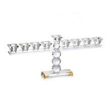 Crystal Menorah-6"H x 13"L