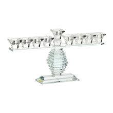 Crystal Menorah-7"H x 13"L